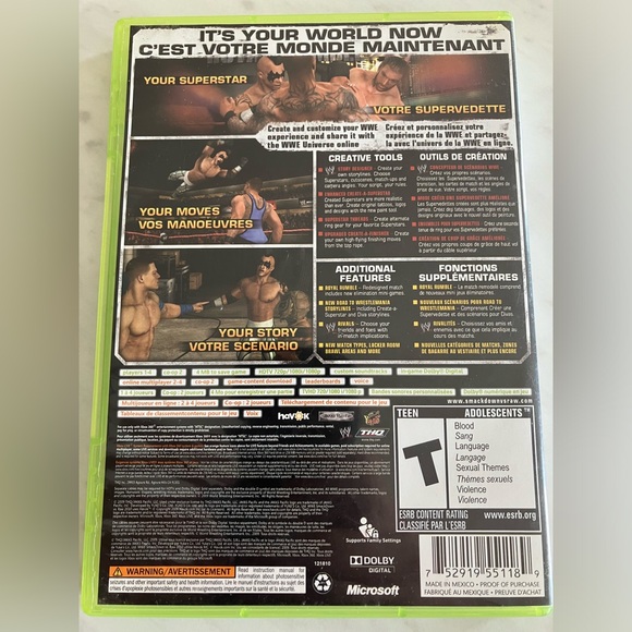 Xbox 360 WWE GAME - Picture 2 of 3